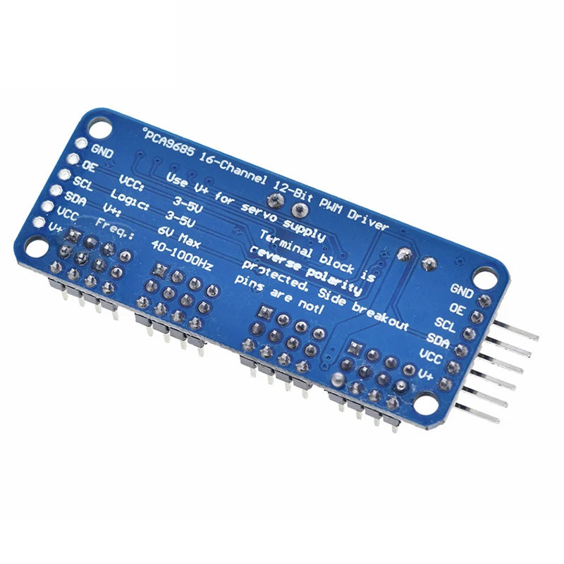 16-Channel 12-Bit PWM Servo Driver Module PCA9685 with I2C Interface for Arduino and Raspberry Pi
