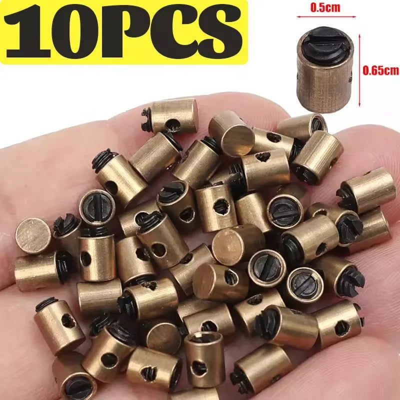 Universal Motorcycle Throttle Cable Solderless Nipple Bolt Screw Clamp for 50cc 125cc 250cc CRF KLX Pit Dirt Bike ATV Scooter