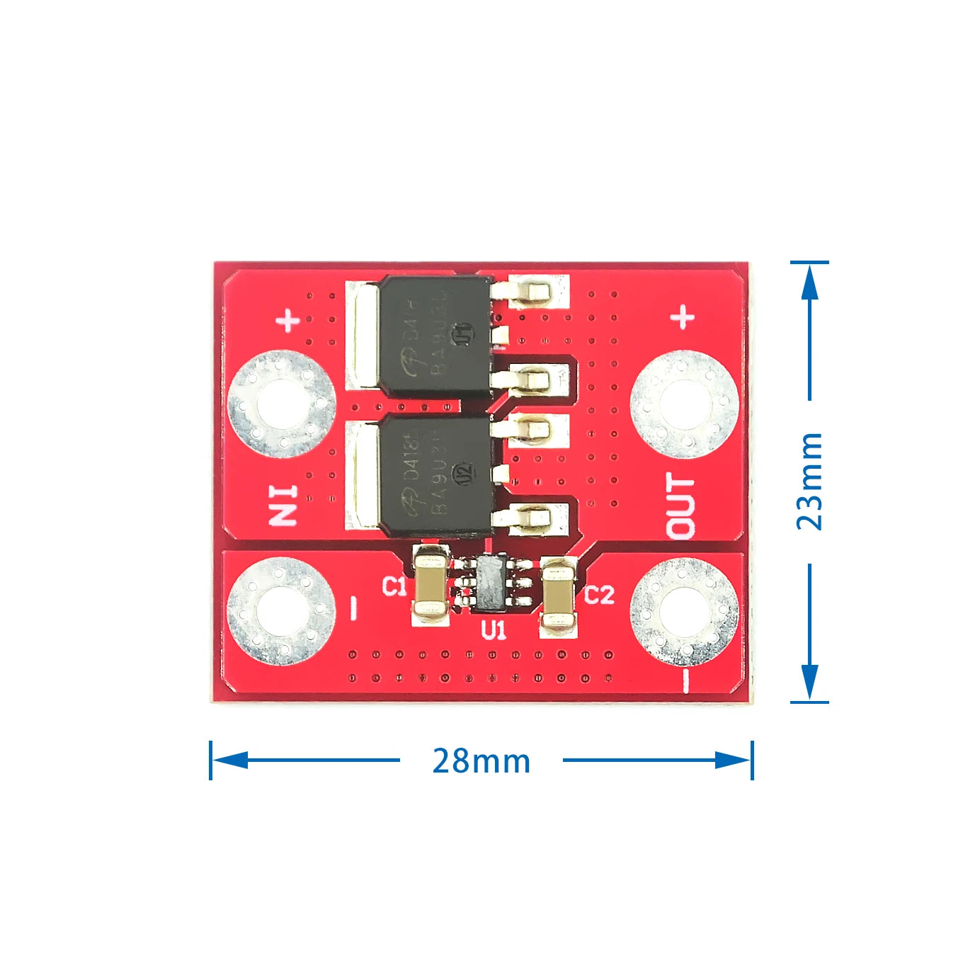 3-28V 15A Ideal Diode Module High Current Anti-Reverse Battery Charging Protection for Solar Energy Systems