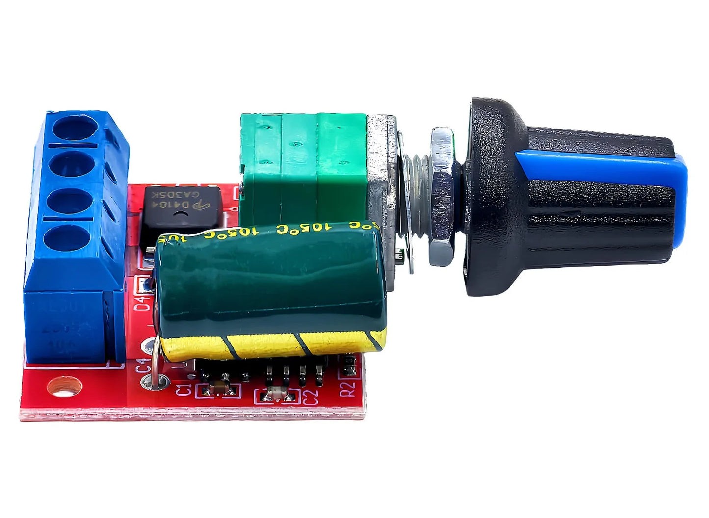 Mini DC Motor PWM Speed Controller Module 4.5V-35V 5A 90W Adjustable Regulator Board