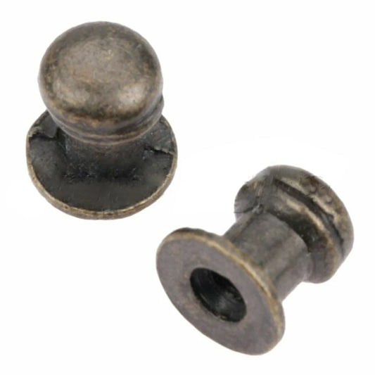 Set of 10 Small Handles Pull Door Knobs for Cabinets For Boxes Chests Case Drawers Zinc Alloy Material Vintage Style 7x10mm