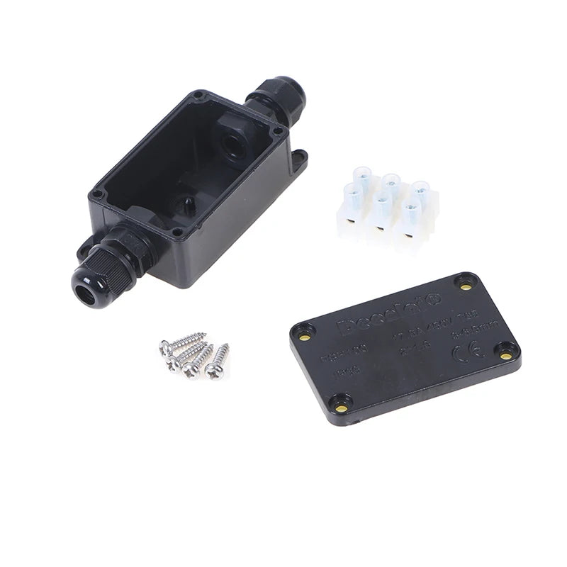 1/2sets 450V 2Way IP66 Outdoor Waterproof Cable Connector Junction Box With Terminal