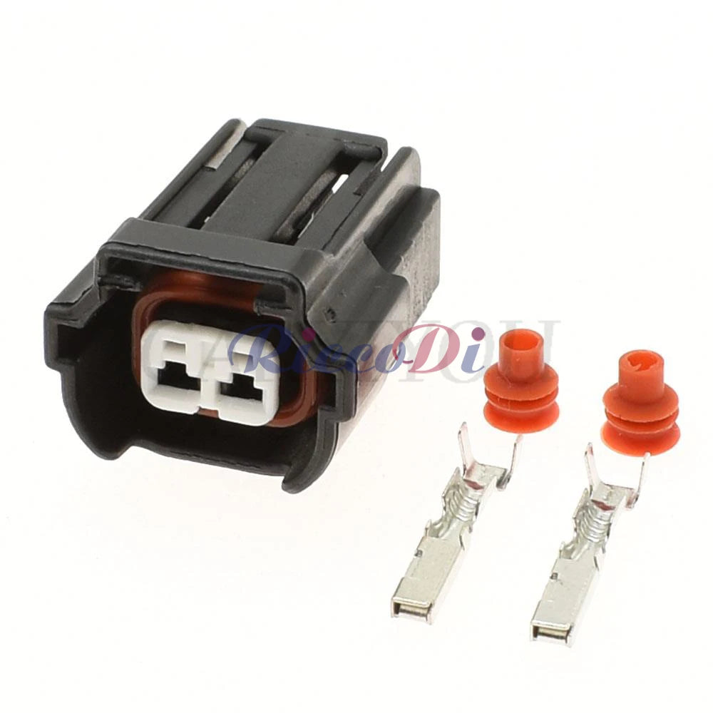 DJ7022B-2.2-21 2-Pin Fuel Injector Wire Socket Connector for VW Nissan OEM 6195-0043