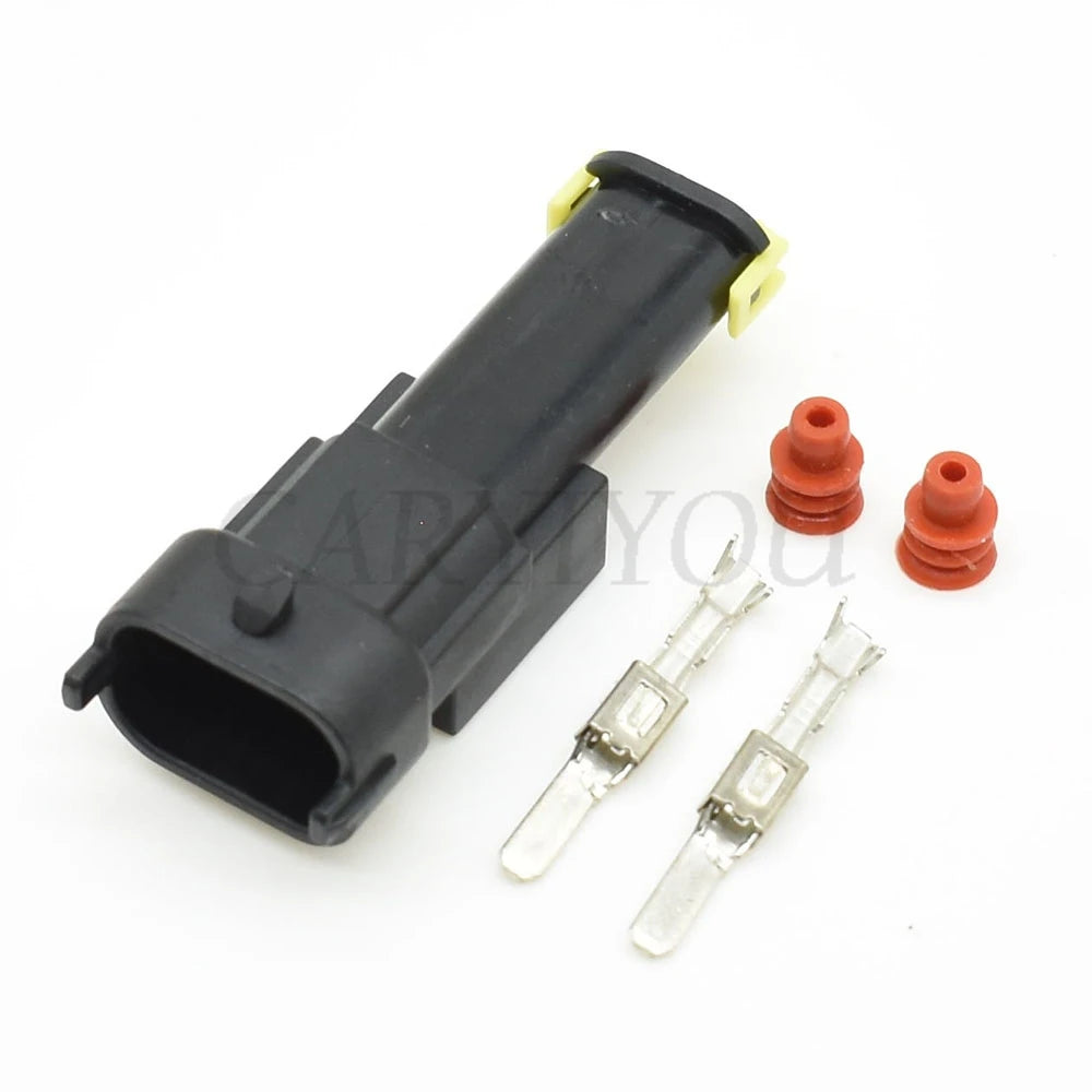 2 Pin 3.5mm Automotive Electrical Plug Female Male Connector Compatible with 1928403874 1928404226 936059-1 DJB7029Y-3.5-11