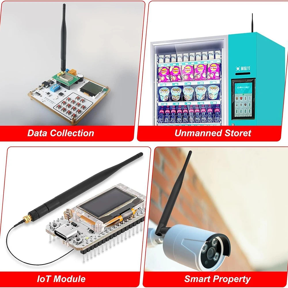 2pcs 915MHz For LORA Antenna Indoor 5dBi Gain For SMA Male For Cable For Gateway Router Communication Antenna Docking Station