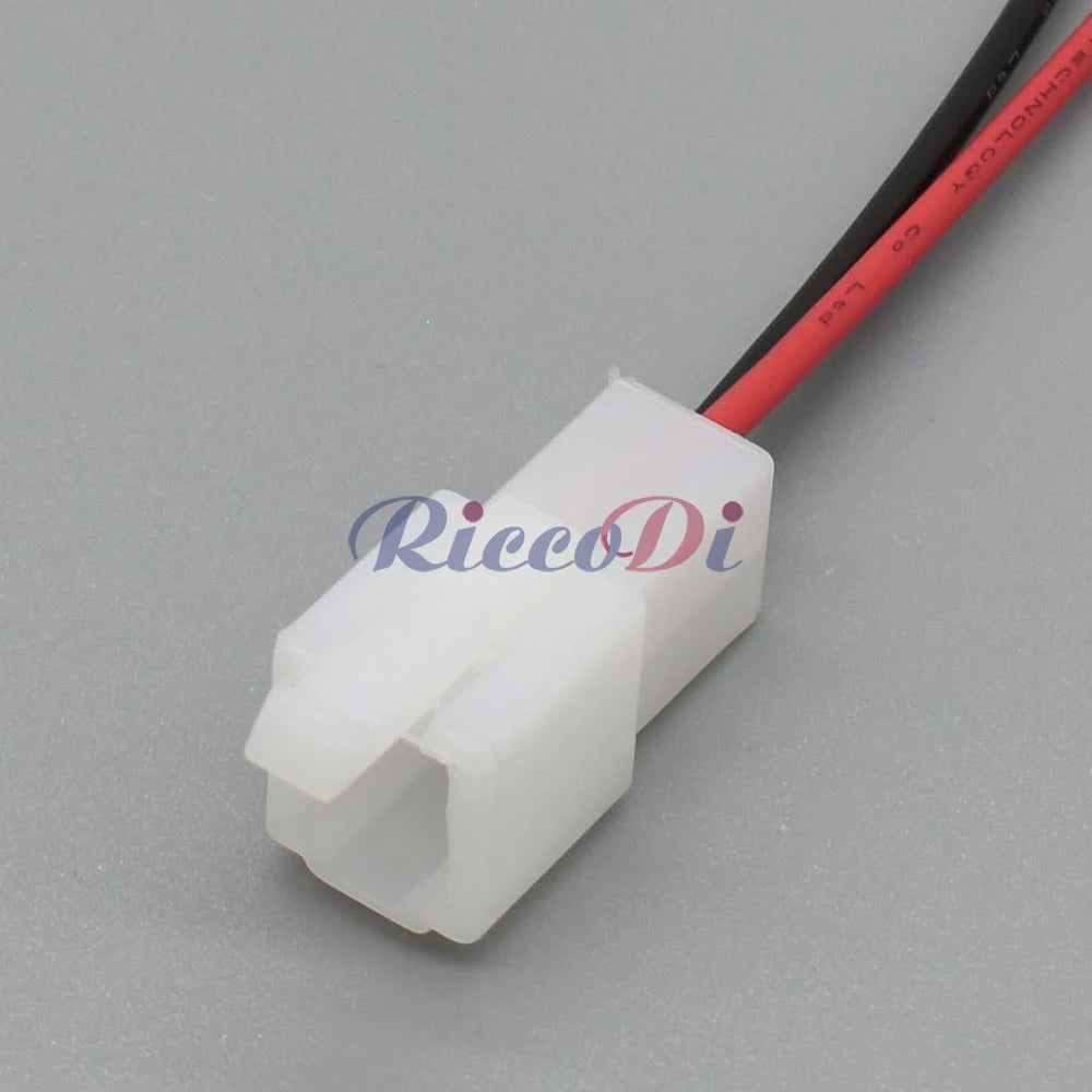 2 Pin 6.3mm White ABS Connector 6120-3523 6110-4623 DJ70224-6.3 PA66 Household Car Wiring