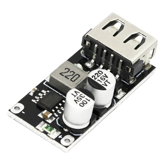 USB QC2.0/QC3.0 DC-DC Buck Converter Module Fast Charging Step-Down 6-32V to 5V/9V/12V/24V