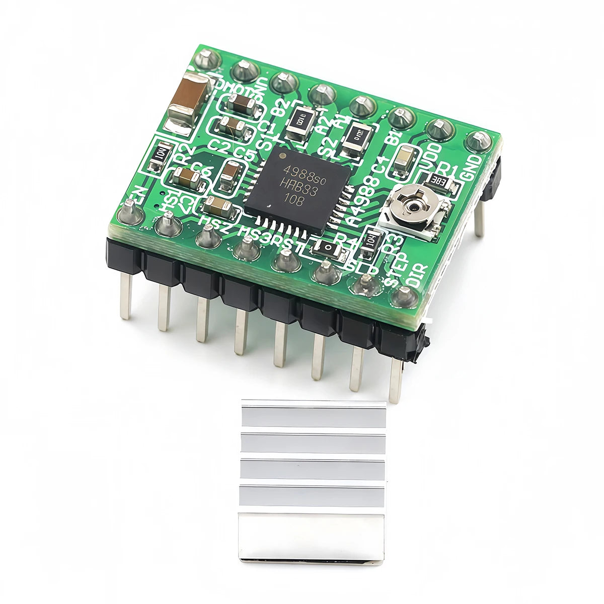 A4988 / DRV8825 Stepper Motor Driver Module with Heat Sink — StepStick for 3D Printers & Arduino