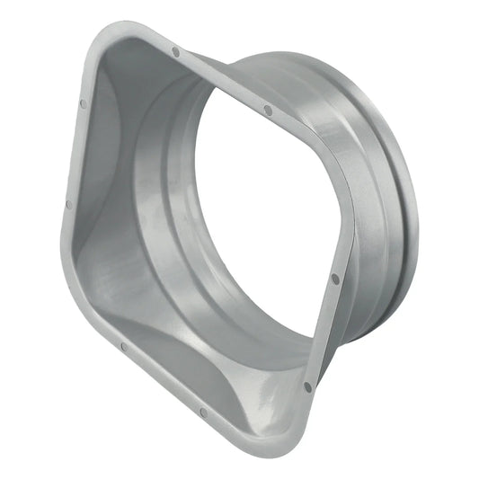 For Kitchen Hood Ventilator Pipe Connecting Vent Flange Exhaust Duct 4-10inch Electrostatic Spray Metal Silver-gray