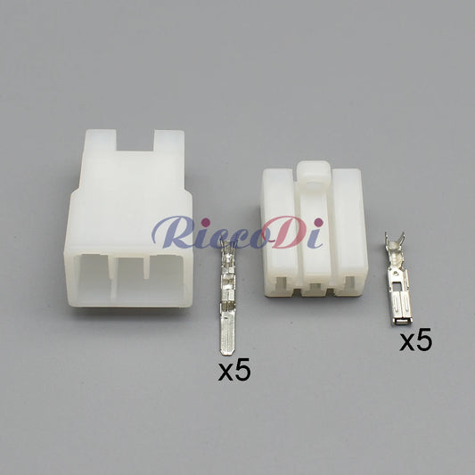 5 Pin Motorcycle AC Assembly Connector 172494-1 DJ7052-3 6.3mm Unsealed Male Female