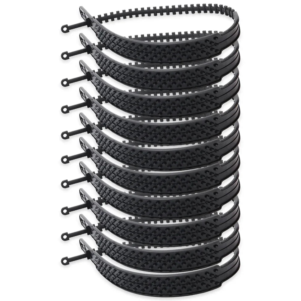 Snow Chain Tyre Chain – Urethane Winter Anti-Slip Tire Chains (10/1PCS Set) for Car Tires, Anti-Skid Emergency Snow Traction