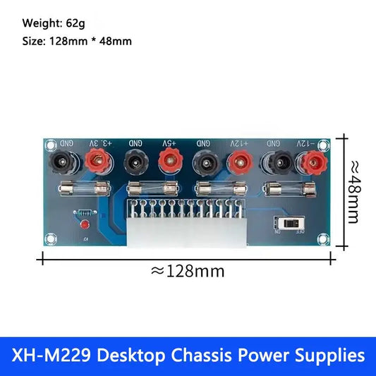 XH-M229 Desktop ATX Power Supply Adapter Board with Output and Terminal Modules