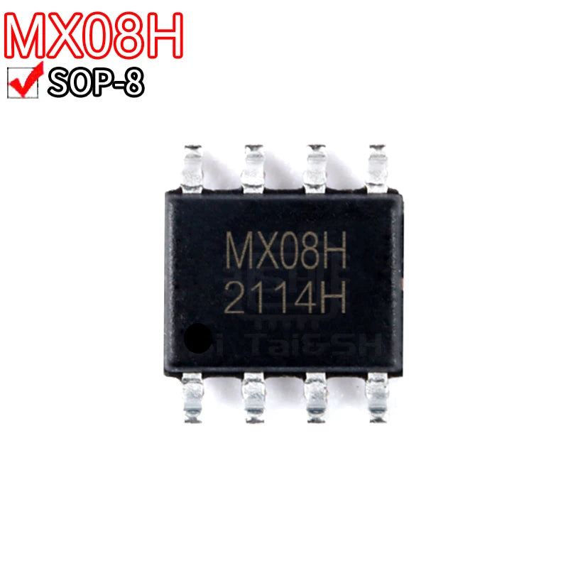 MX612 / MX612E / MX08H / MX08 Brushed DC Motor Driver IC — SOP-8, H-Bridge (5-Pack)