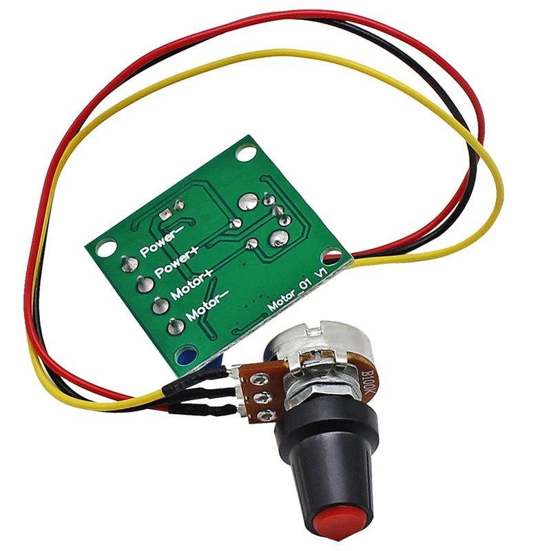 PWM DC Motor Speed Controller Module — 1.8–15V, 2A, Adjustable, -40°C to 80°C
