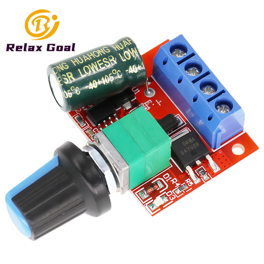Mini DC Motor PWM Speed Controller Module 4.5V-35V 5A 90W Adjustable Regulator Board