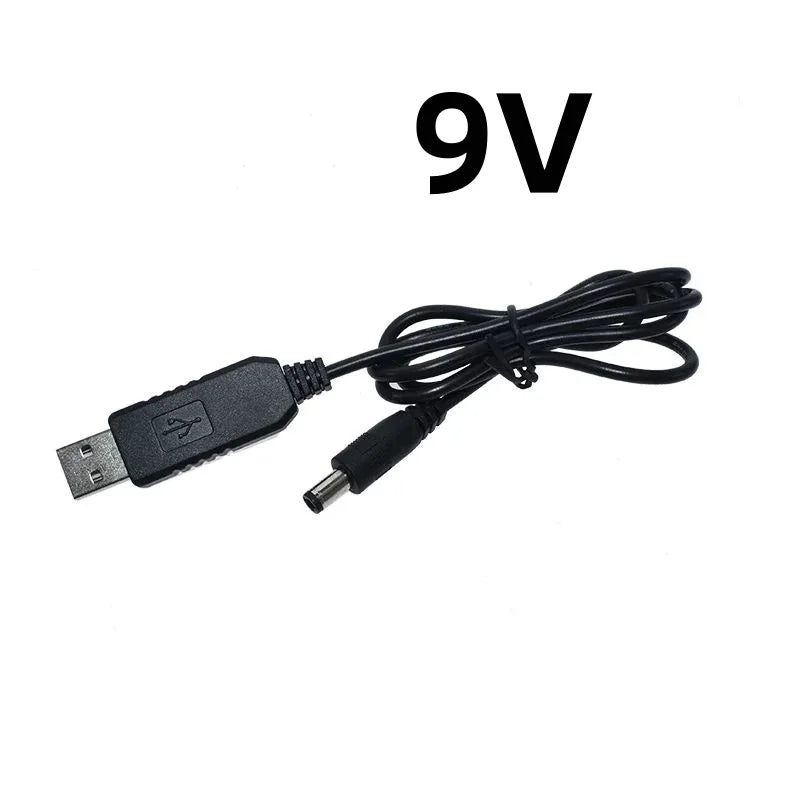 USB DC 5V to 9V/12V Step-Up Power Supply Module with 2.1x5.5mm Plug Adapter Cable