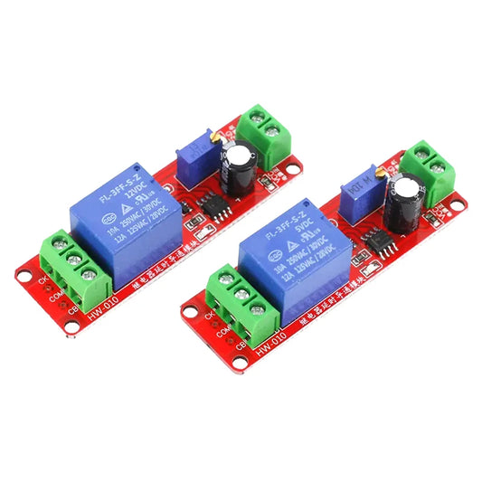 DC 5V/12V Time Delay Relay Module NE555 Timer Control Switch for Car and Electronics