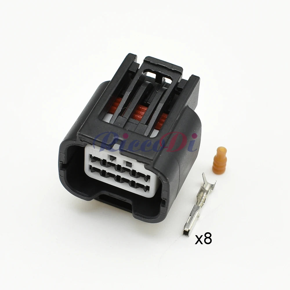 7282-2148-30 / 7283-2148 Automotive 8-Pin Waterproof Headlight & Radar Connector — Cable Socket Plug