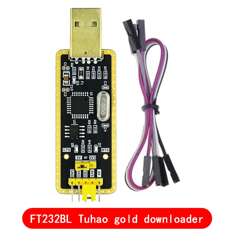 USB to TTL Serial Adapter Module — CH340G / FT232RL, 5V / 3.3V, for Arduino & MCU Programming