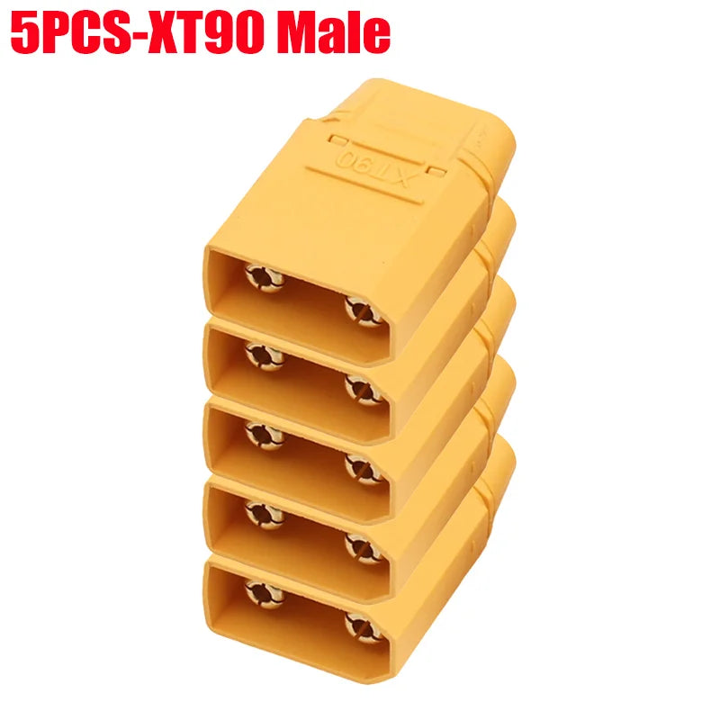 XT90 Male Female Connectors Plug Welding Terminal Plugs for RC Lipo Battery Motor Charge Lead Plugs Banana Male Female Adapter