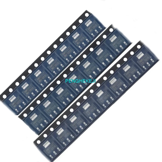 40PCS AMS1117 Series SOT-223 Step-Down Voltage Regulator (1.2V–5V Adjustable)