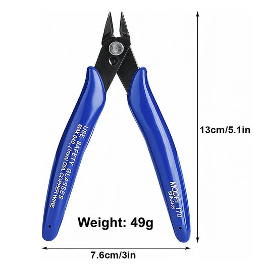 PLATO 170 Diagonal Oblique Pliers Wire Cutter Nippers Side Cutting Scissors for DIY and 3D Printer Projects