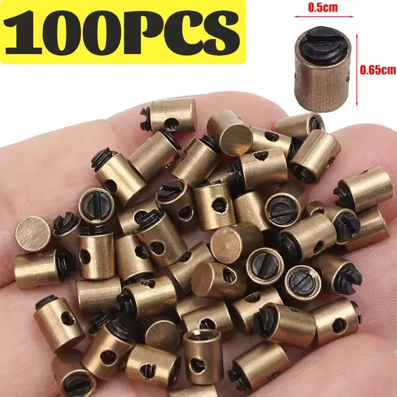 Universal Motorcycle Throttle Cable Solderless Nipple Bolt Screw Clamp for 50cc 125cc 250cc CRF KLX Pit Dirt Bike ATV Scooter