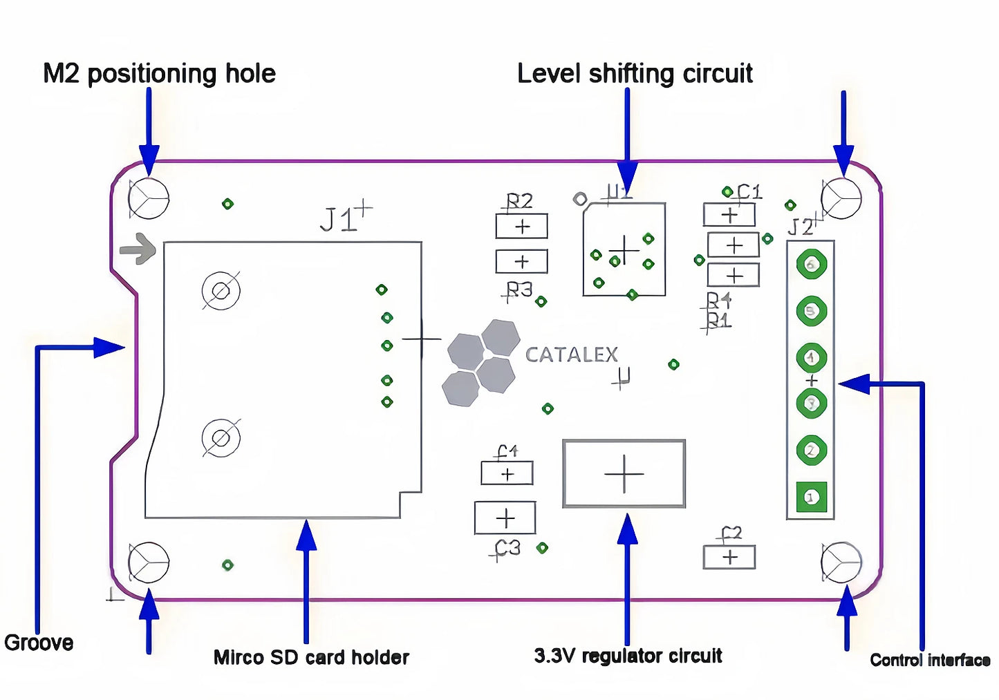 Micro SD/TF Card Storage Module with SPI Interface and Level Conversion Chip for Arduino