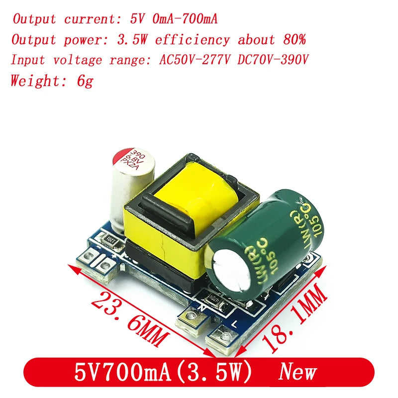 AC-DC Precision Buck Converter Module 220V to 5V/9V/12V DC Step-Down Power Supply