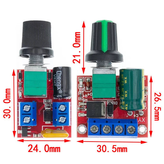 PWM DC Motor Speed Controller Module 4.5-35V – 12V/24V Adjustable Speed Regulator