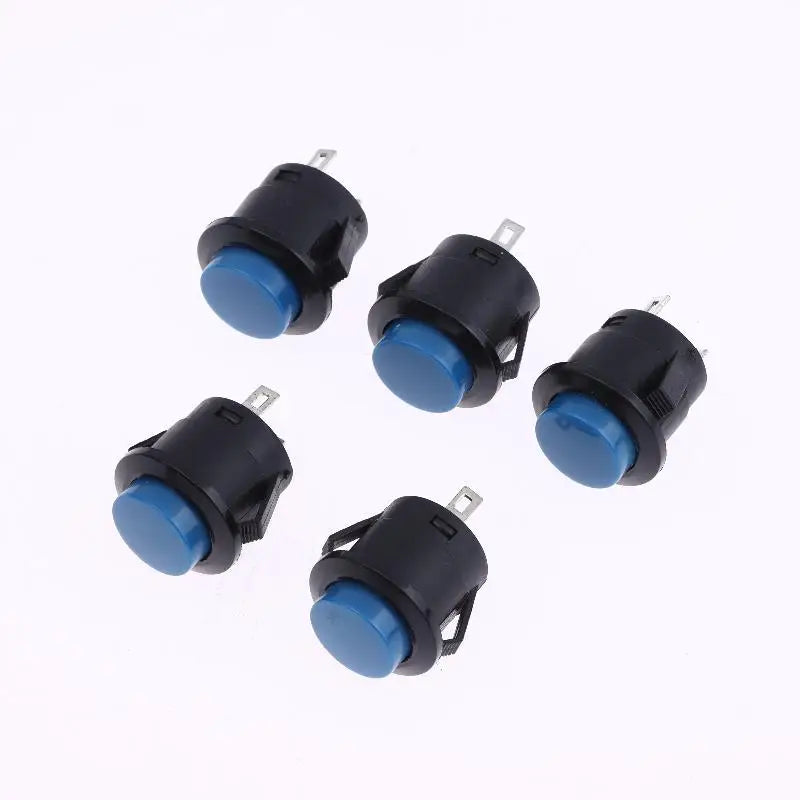 New 5/10Pcs Momentary Push Button Switch R13-507 16mm Round Switch 2Pins ON-OFF Self-res Panel Mounting
