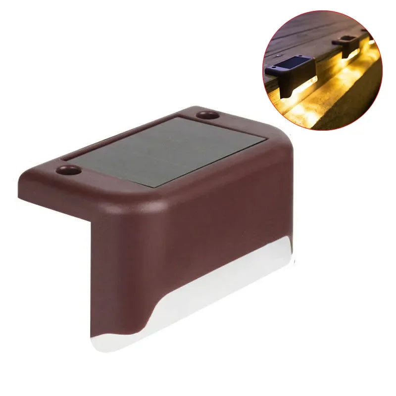 Christmas Outdoor Solar Decorative Light Deck Lights Garden Step Lamp Outdoor Balcony Fence Stairs Decoration Small Night Light