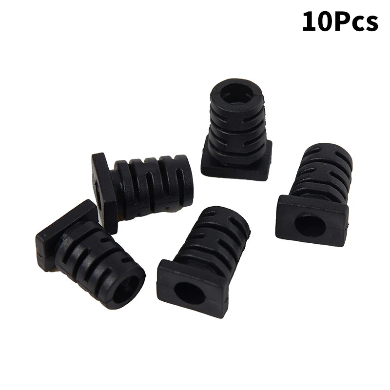 10pcs Rubber Strain Relief Cord Boot 5.0mm Cable Protector Sleeve