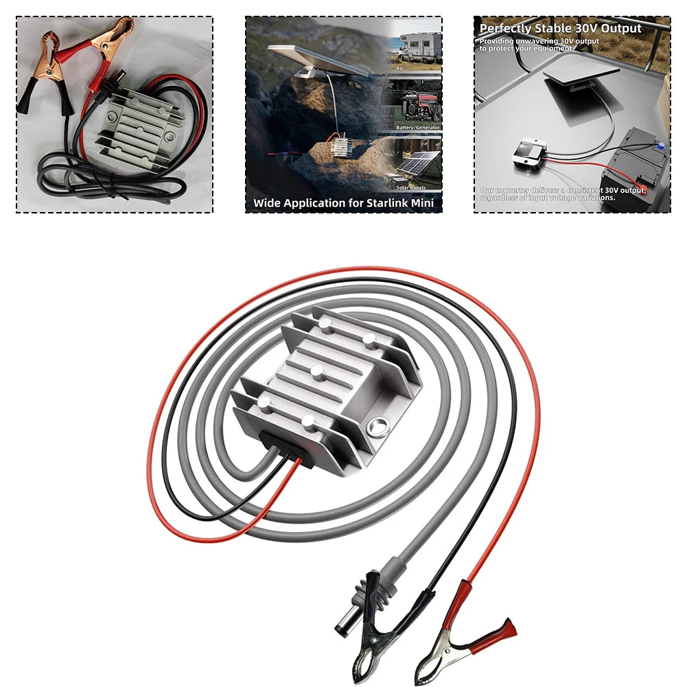 12/24V To 30V 3.5A DC Boost Converter Boost Adapter Power Cord For Starlink Mini Electrical Equipment Power Supplies