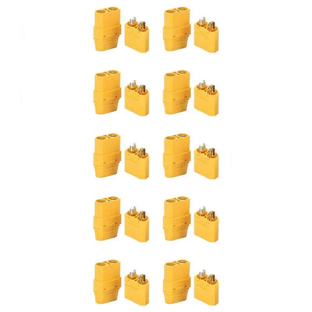 20PCS XT90 Male & Female Connectors For RC Solid 90A Power Connection Electrical Equipment & Supplies Accessories