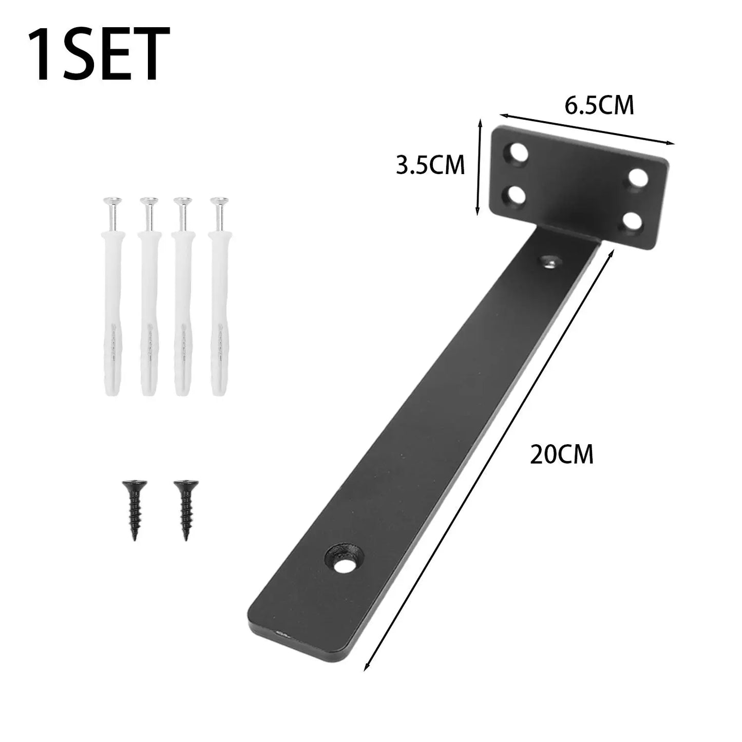 Concealed Right Angle Bracket – 10/15/20CM Shelf Support Wall Mounted Furniture Holder for Desk, Kitchen & Home Shelves