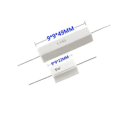 2pcs BPR56 Ceramic Power Resistors 5W 10W 0.1Ω–10KΩ Cement Resistor for Electronics