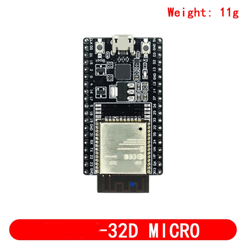 ESP32-DevKitC Development Board — ESP32-32D/32U, WiFi + Bluetooth, IoT, Arduino IDE