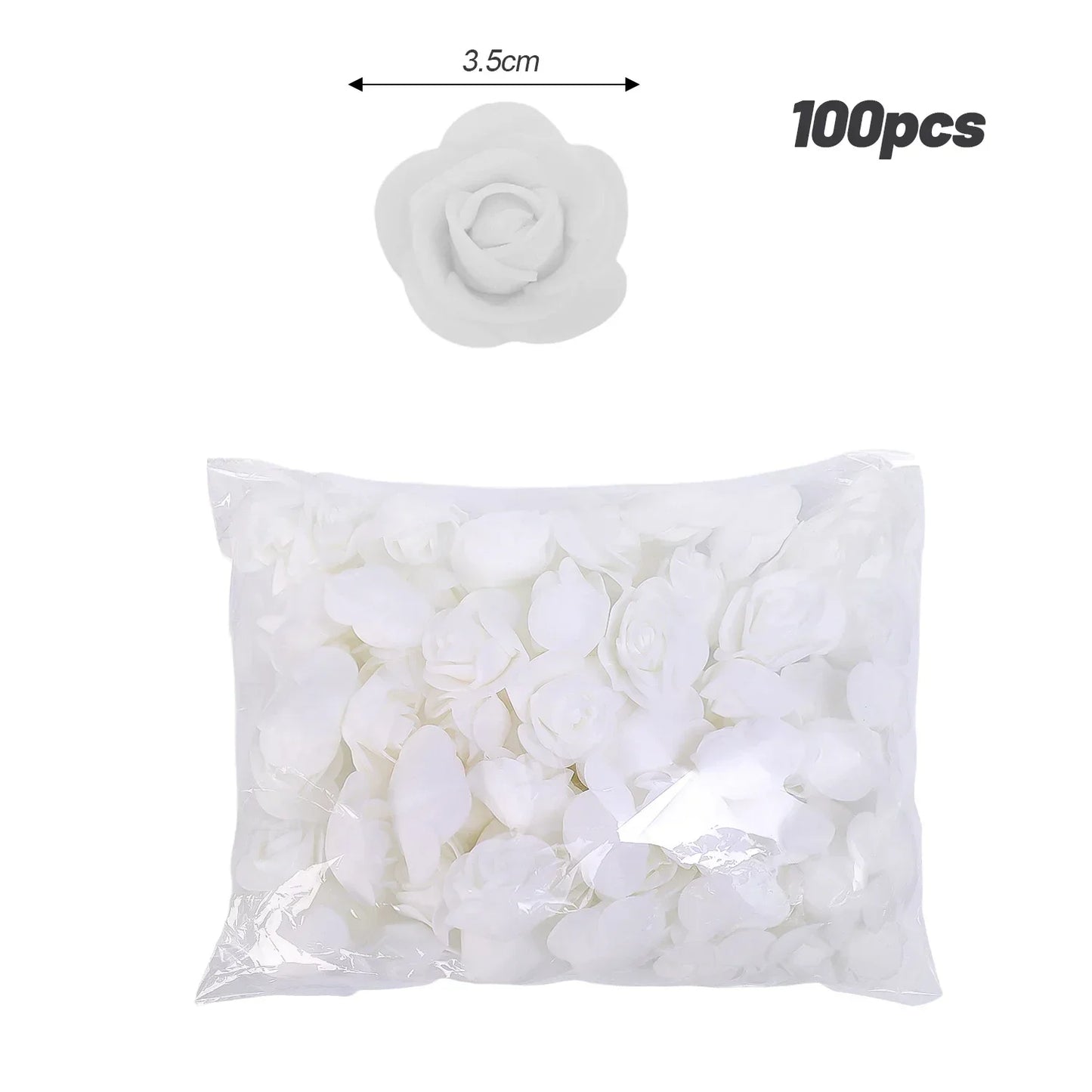 Artificial Rose Flower Heads – Real Looking Foam Roses for DIY Wedding, Baby Shower Centerpieces, Party & Home Decorations (Wholesale)