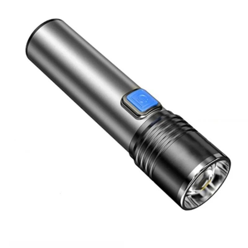 Mini Portable 365nm UV Flashlight Zoomable Ultraviolet Torch USB Rechargable For Pet Bacterium Detection Waterproof Black Light