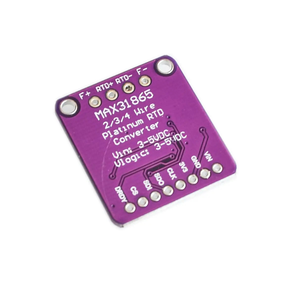 MAX31865 RTD Temperature Sensor Module — PT100 / PT1000 for Arduino & Raspberry Pi