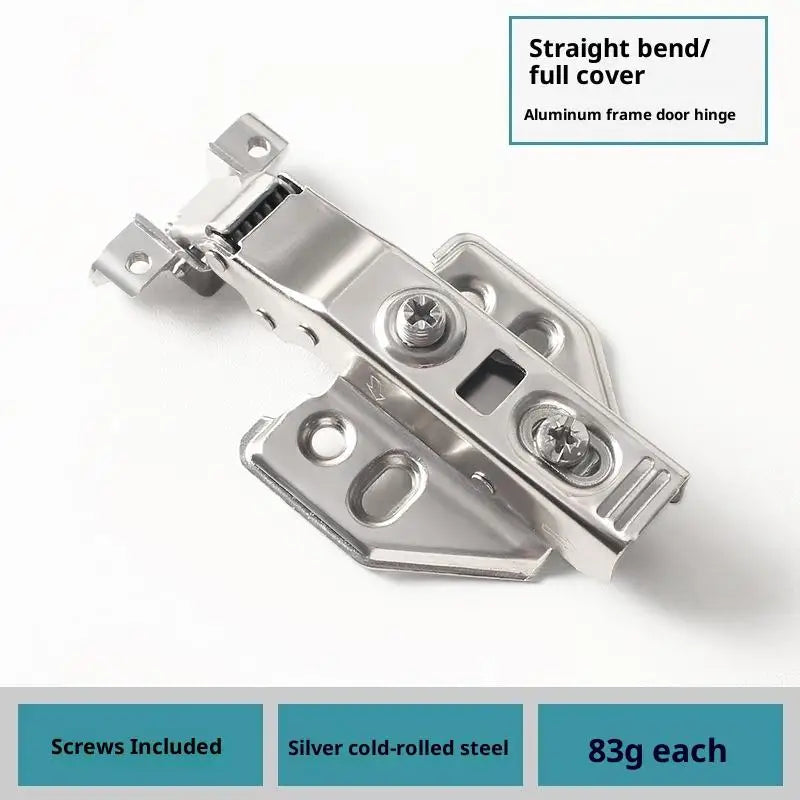 New 1PCS Aluminum Frame Glass Door Hinge, Bathroom, Kitchen, Wine Cupboard, Shoe Cabinet, Wardrobe, Bookcase Display, Furniture