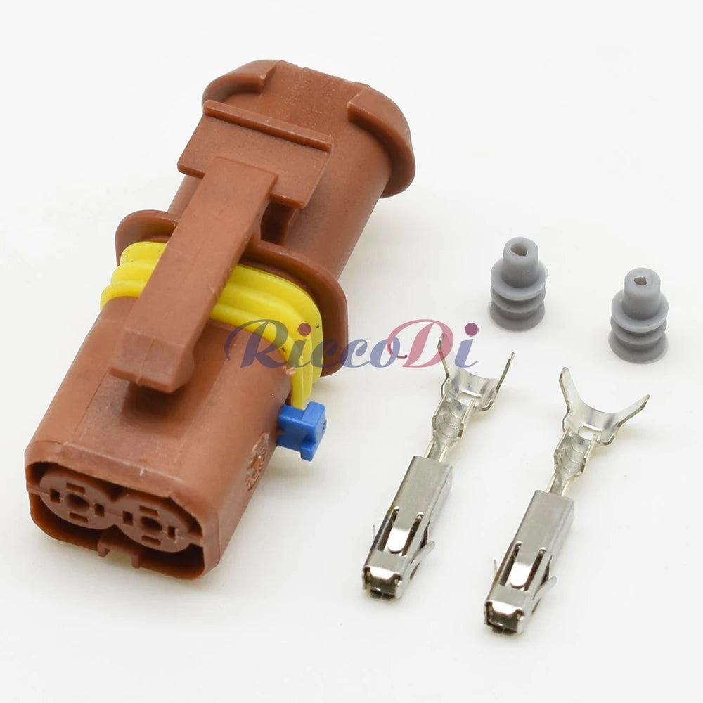DJ7028A/YC-1.5-21 2-Pin EFI Motor Start Relay Waterproof Female Connector OEM 182860000