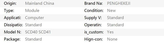 SCD40 / SCD41 CO2 Gas Sensor Module with Temperature & Humidity I2C Interface
