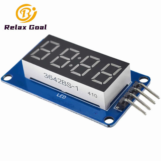 TM1637 LED Display Module 7 Segment 4 Bits 0.36 Inch Clock LED Anode Digital Tube Four Serial Driver Board Pack for Arduino