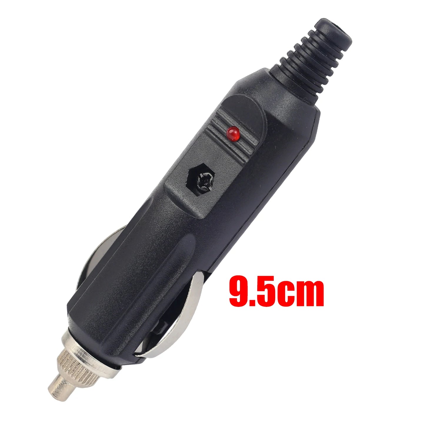 Long Nose Car Cigarette Lighter Plug 12V 24V DC Male Adapter with LED