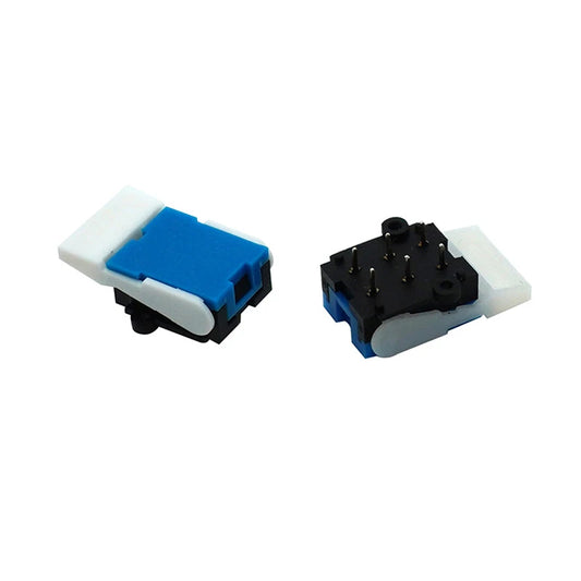 New 10pcs Blue Telephone Hook Switch 6 Pin Intercom Doorbell Switch Retainer Reed Switch Blade Repair Parts For Telephone
