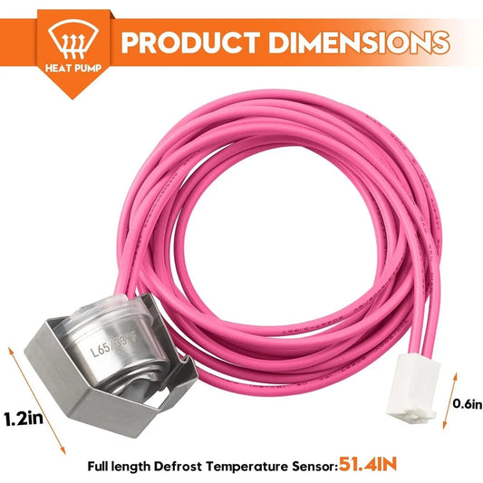 1pc Heat Pump Defrost Sensor HH18HA279 Heat Pump Defrosting Thermostat Sensor Replacement For Carrier For Bryant For Payne Model