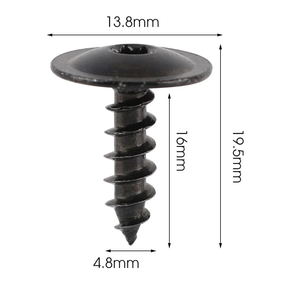 Auto Body Screws Fastener Self-Tapping Screws N90974701 Car Mudguard Wheel Arch Bumper Fasteners for Volkswagen Porsche Audi