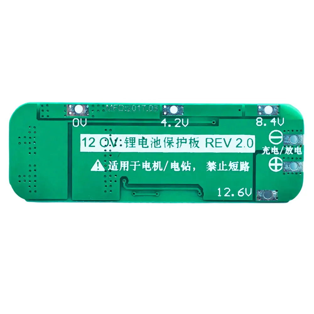 3S 20A Li-ion Battery BMS Board with Overcharge and Discharge Protection for 18650 Cells and Power Tools